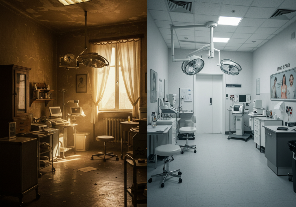 before and after clinic